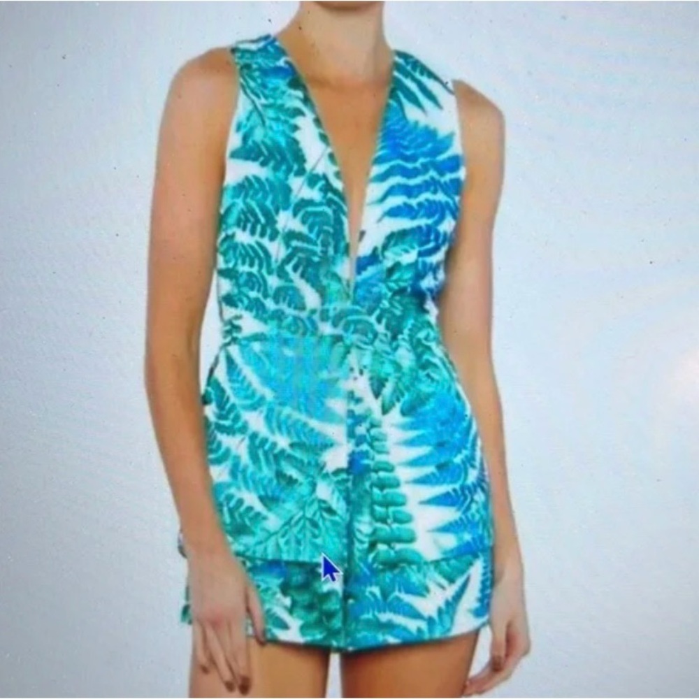 Tropical Palm Romper